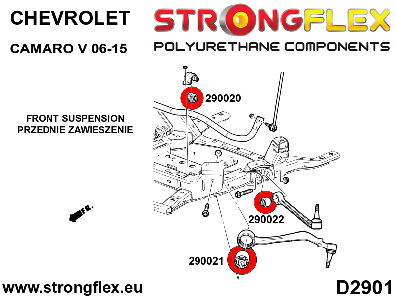 290021A: Front lower wishbone bush - front SPORT