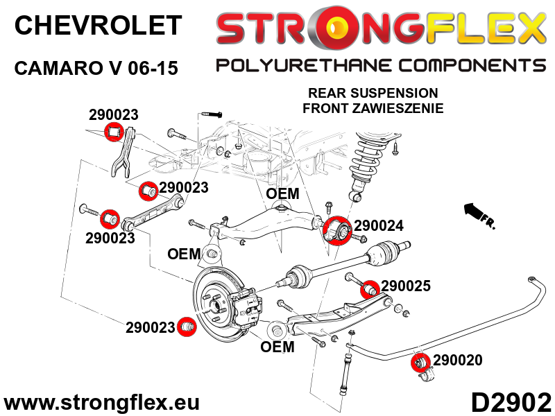 290023A: Rear suspension bush SPORT