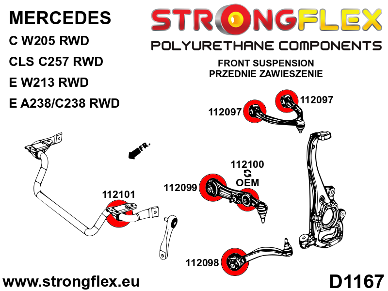 112098A: Front suspension - front bush SPORT