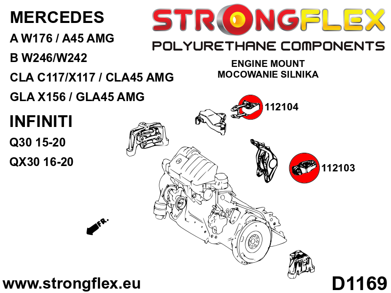 112103B: Lower engine mount insert