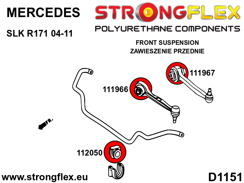 116306A: Full suspension polyurethane bush kit SPORT