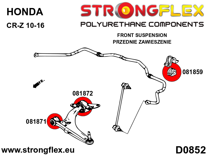 086248B: Front suspension bush kit