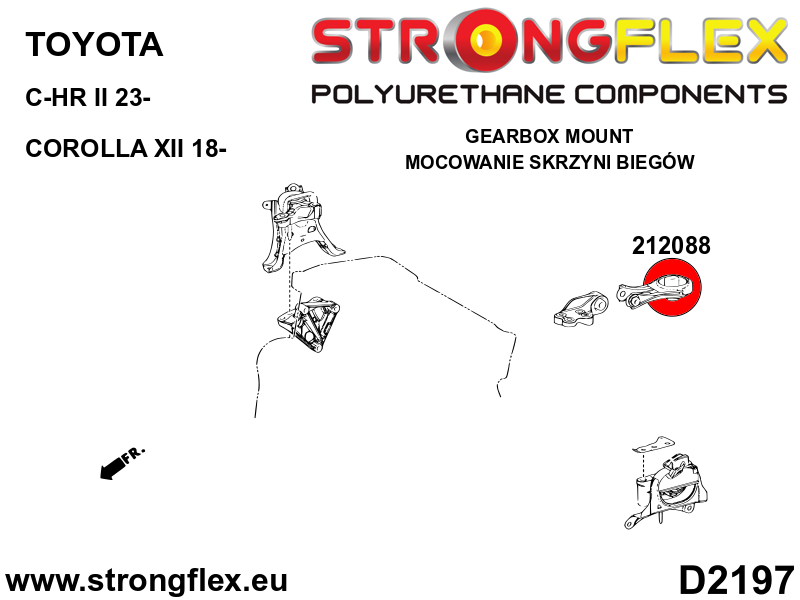 212088B: Gearbox mount bush