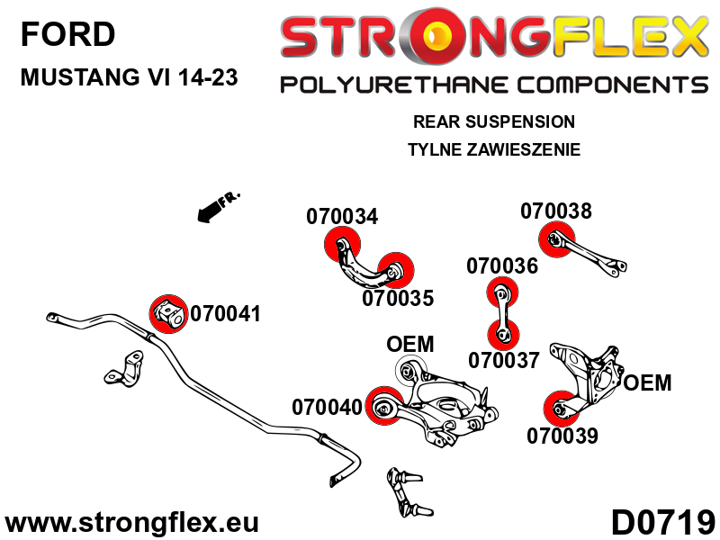 070036A: Rear link bush – upper SPORT