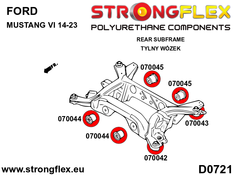070043A: Rear subframe – rear bush SPORT