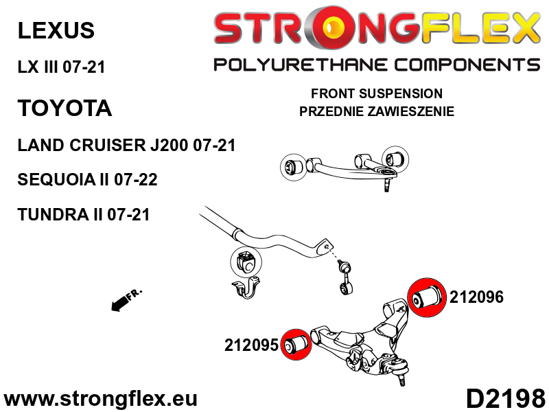 212096A: Front lower arm – rear bush SPORT