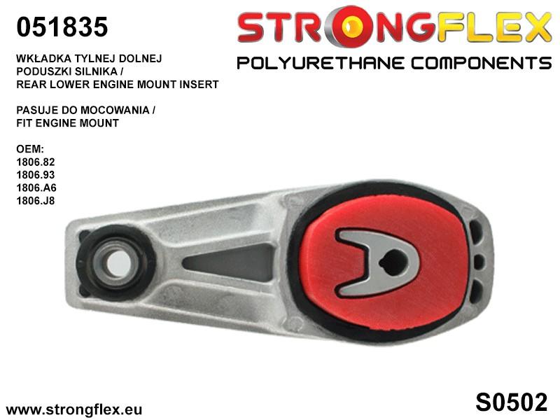 051835B: Rear lower engine mount insert