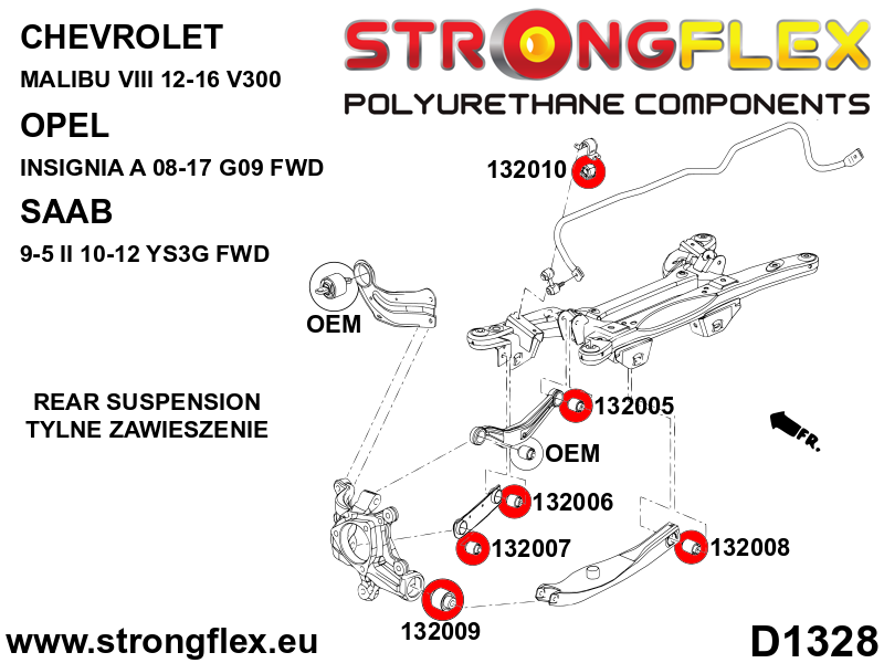 132005A: Rear upper control arm bushing – inner SPORT