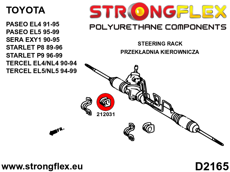 212031B: Steering rack bush
