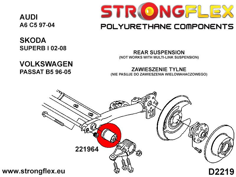 026281A: Front suspension and ream beam bush kit SPORT