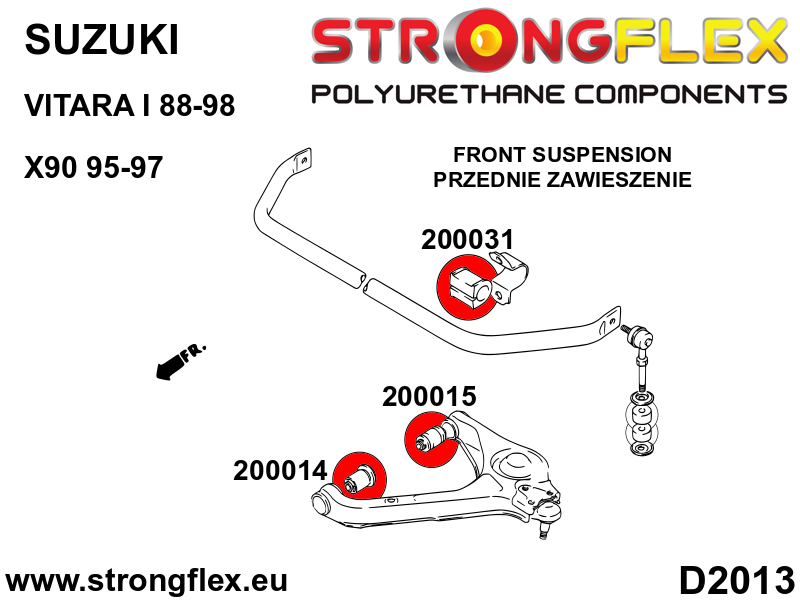 200031B: Front anti roll bar bush