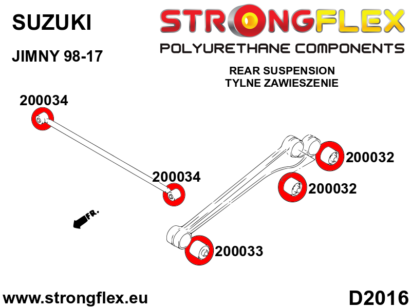 200033A: Wishbone bush - body mounting SPORT