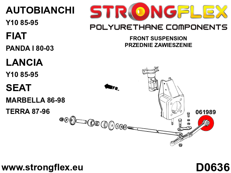 061989A: Front wishbone bush - inner SPORT