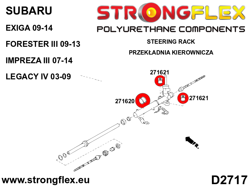 276255A: Full suspension polyurethane bush kit SPORT