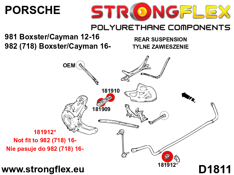 181909A: Wishbone bush – outer SPORT