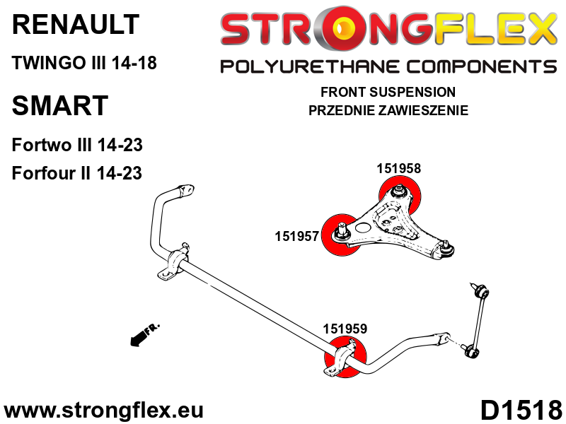 151957B: Front control arm – front bush