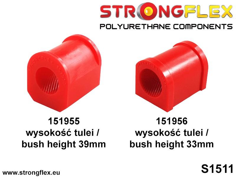 156095A: Front suspension bush kit SPORT