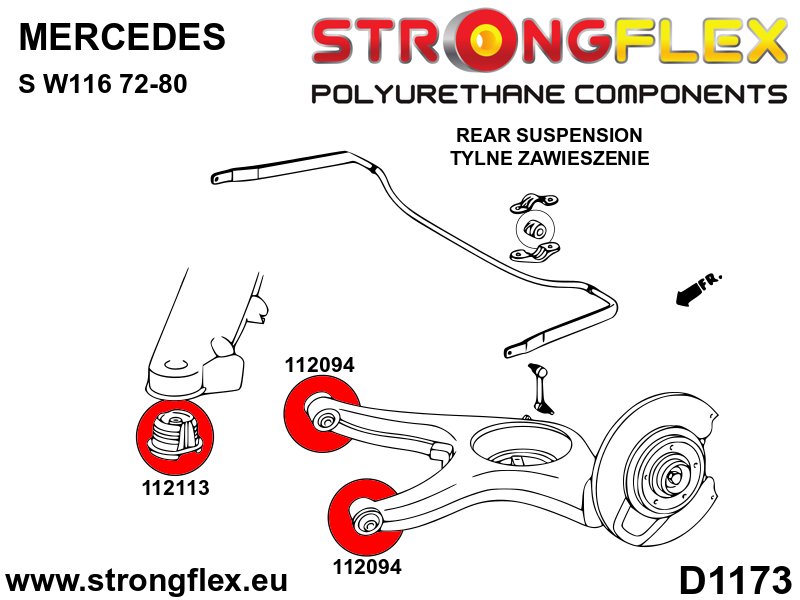 112113A: Rear beam bush SPORT