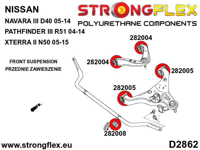 286237A: Front and rear suspension kit SPORT