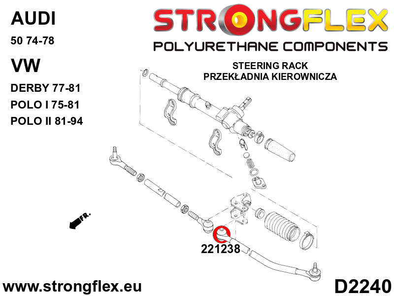 226061A: Full suspension bush kit SPORT