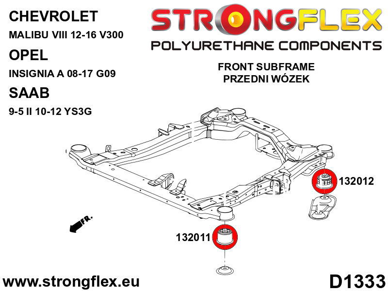 136256A: Full suspension polyurethane bush kit SPORT