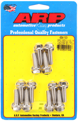 bout uitlaatsysteem Header Bolt & Stud Kits Chevrolet Gen III/LS Series small block 1/4ӝ wide flange Kit 434-1101
