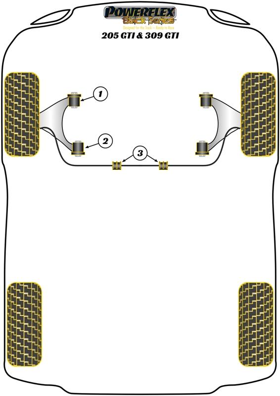 221951B: Rear subframe – front bush 60mm