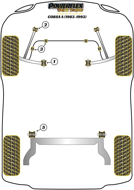 Montagebus achterbalk Corsa Models, Nova, TIGRA MODELS, black