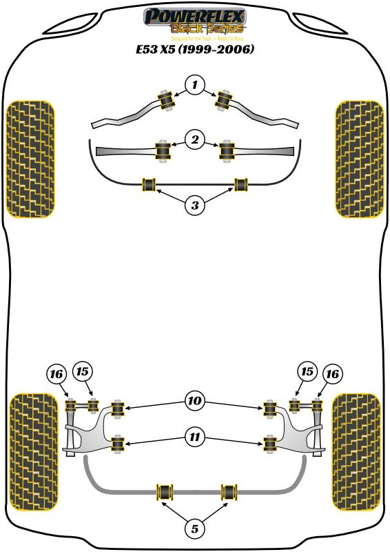 Achterste subframe naar chassisbus X Series, straat