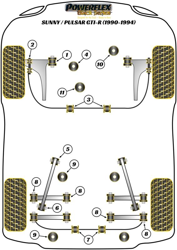 251299A: Front control arm bush SPORT