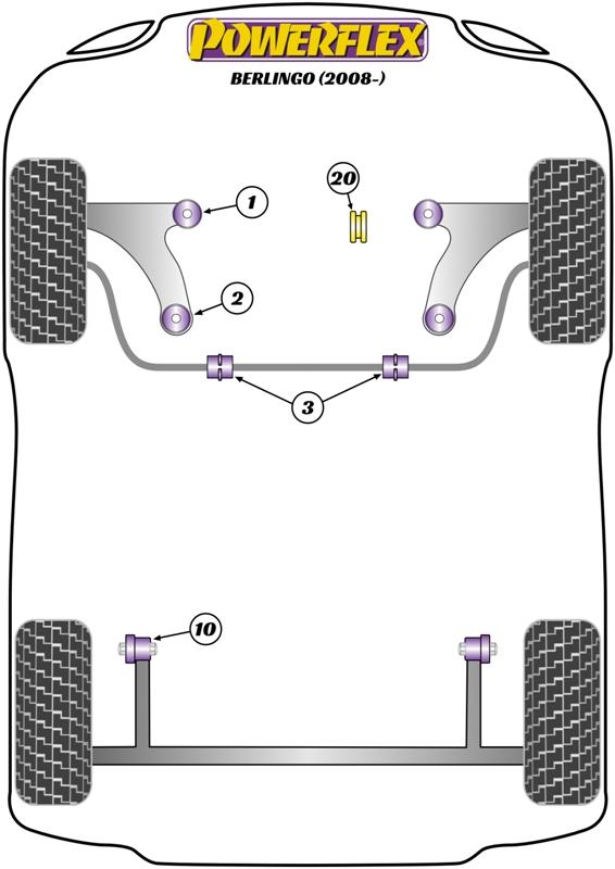 221386B: Rear beam mounting bush