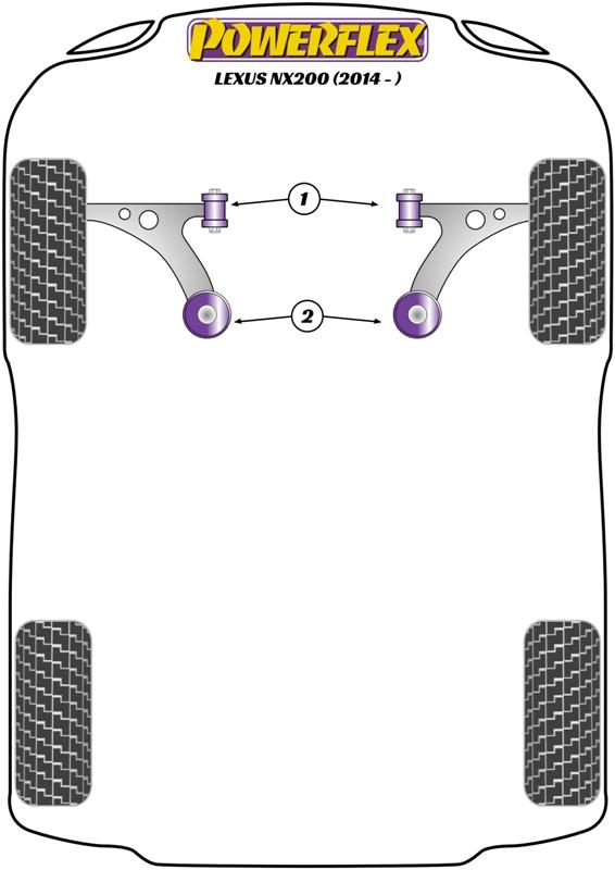 Voorste draagarm, achterste bus NX, Alphard / Vellfire Models, Harrier, Previa / Estima / Tarago Models, RAV4 / Vanguard Models, straat