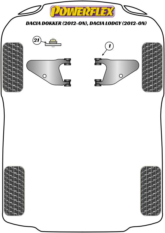 021988B: Rear lower arm – front bush