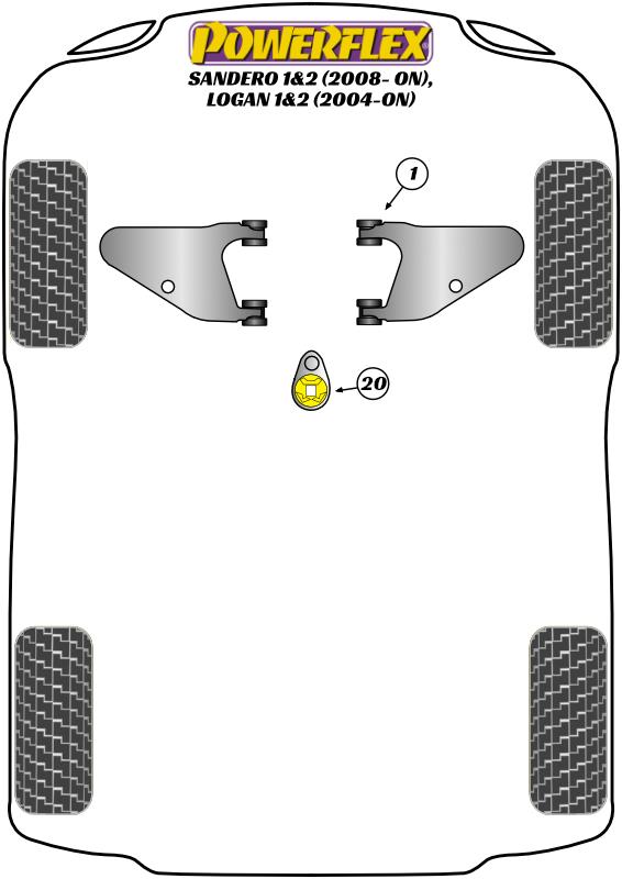 021991B: Achterdifferentieel - voorste bus