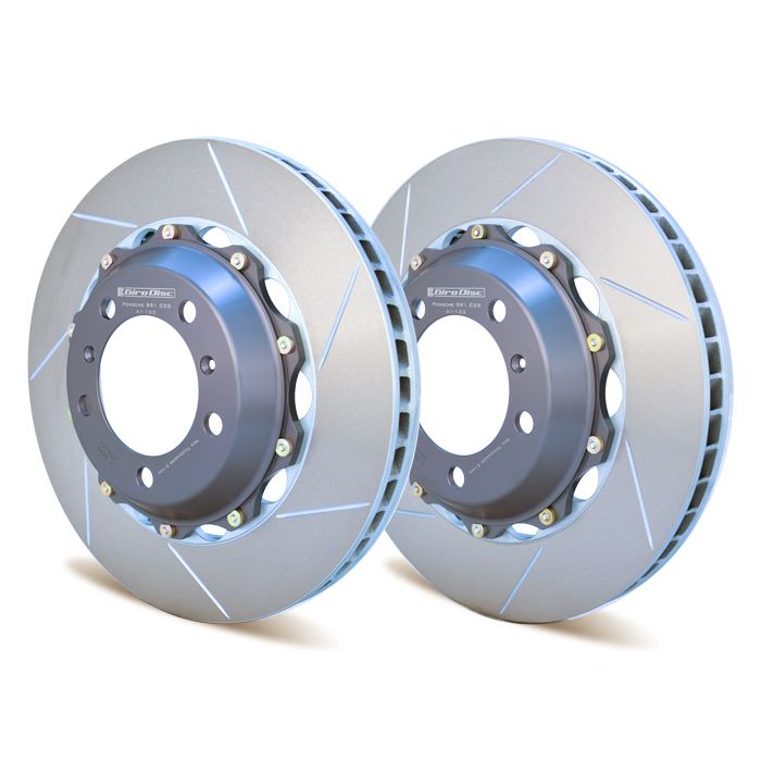A1-122SL - GiroDisc 2-Piece Rotor Assembly-Left Porsche / 911 (7th Gen) 2011-2019 / 911 (991.1) 2012-2015 / 911 Carrera 4 GTS 3.8 2014-2015