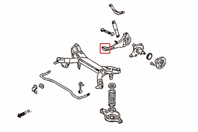 MAZDA6 02-08 GG-GY achter WIELdraagarm bus(hard rubber) 2PCS / SET