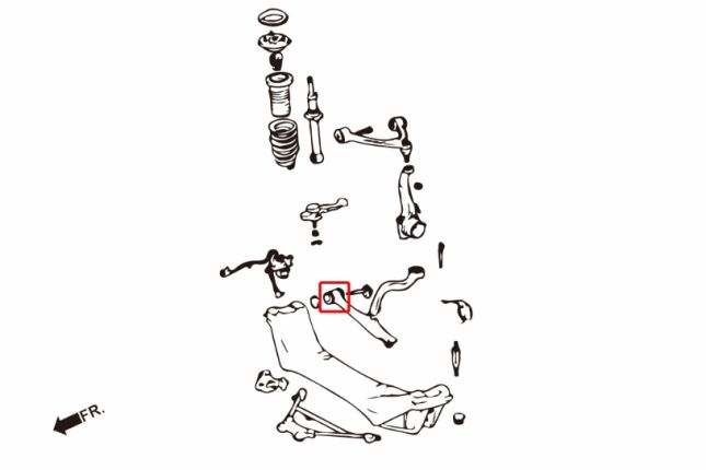 LEXUS GS300 01-05 Voor Onder draagarm bus(hard rubber) 2PCS / SET