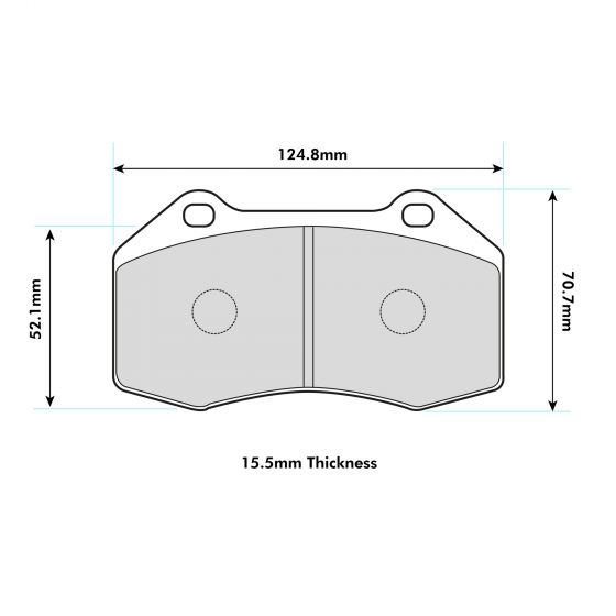 Renault Clio 197/200/Megane II 225/R26 ProTrack voor rem Pad Brembo remklauw 8541