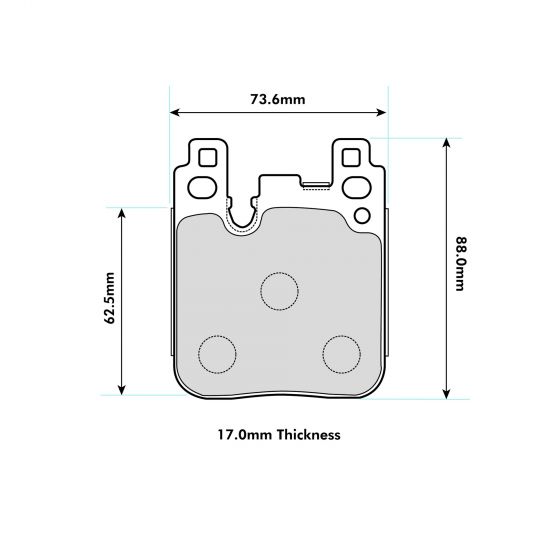 BMW 2-pot brembo rear ProTrack blokken 8686PT