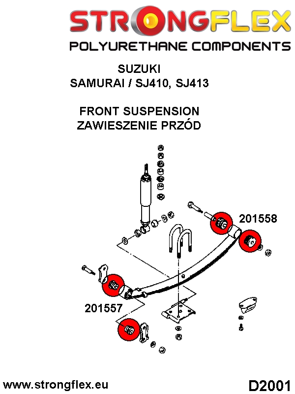 206156A: Front and rear suspension kit SPORT