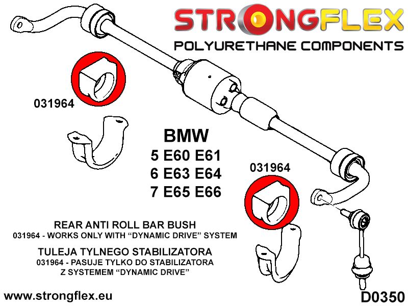 031964A: Anti roll bar bush SPORT