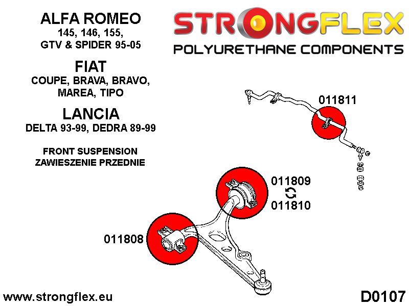 016244A: Full suspension bush kit SPORT