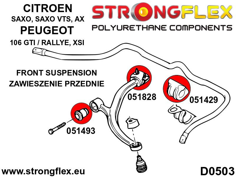 051429B: Stabilisatorstangbevestiging vooraan