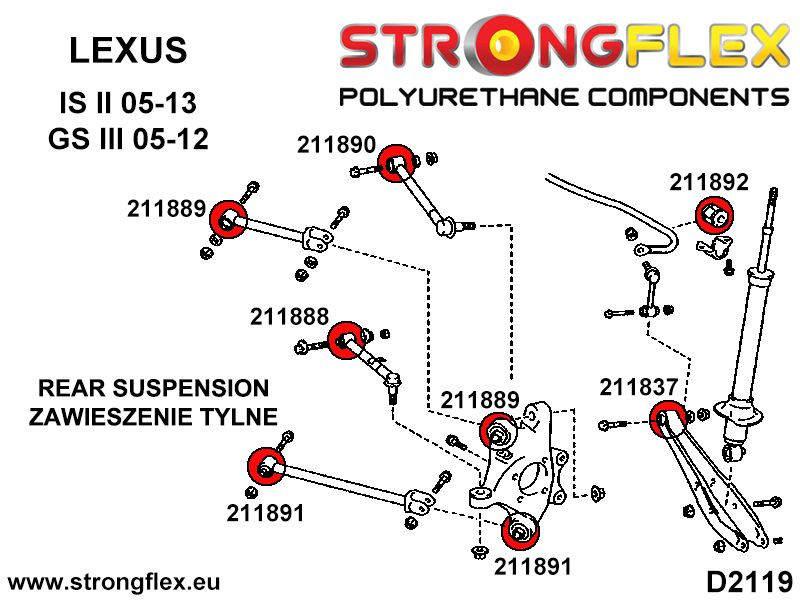 211892A: Bus stabilisatorstang achter SPORT