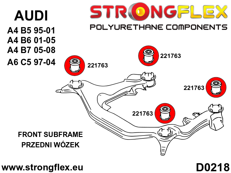 221763B: Front subframe bush