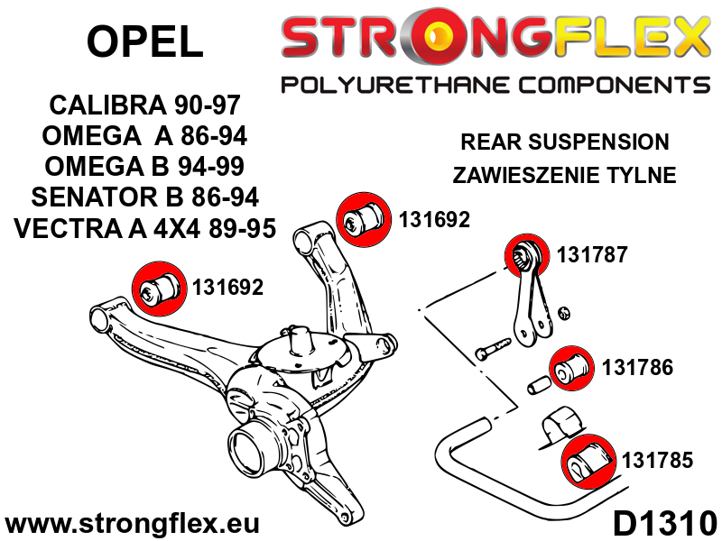 131785A: Bus stabilisatorstang achter SPORT