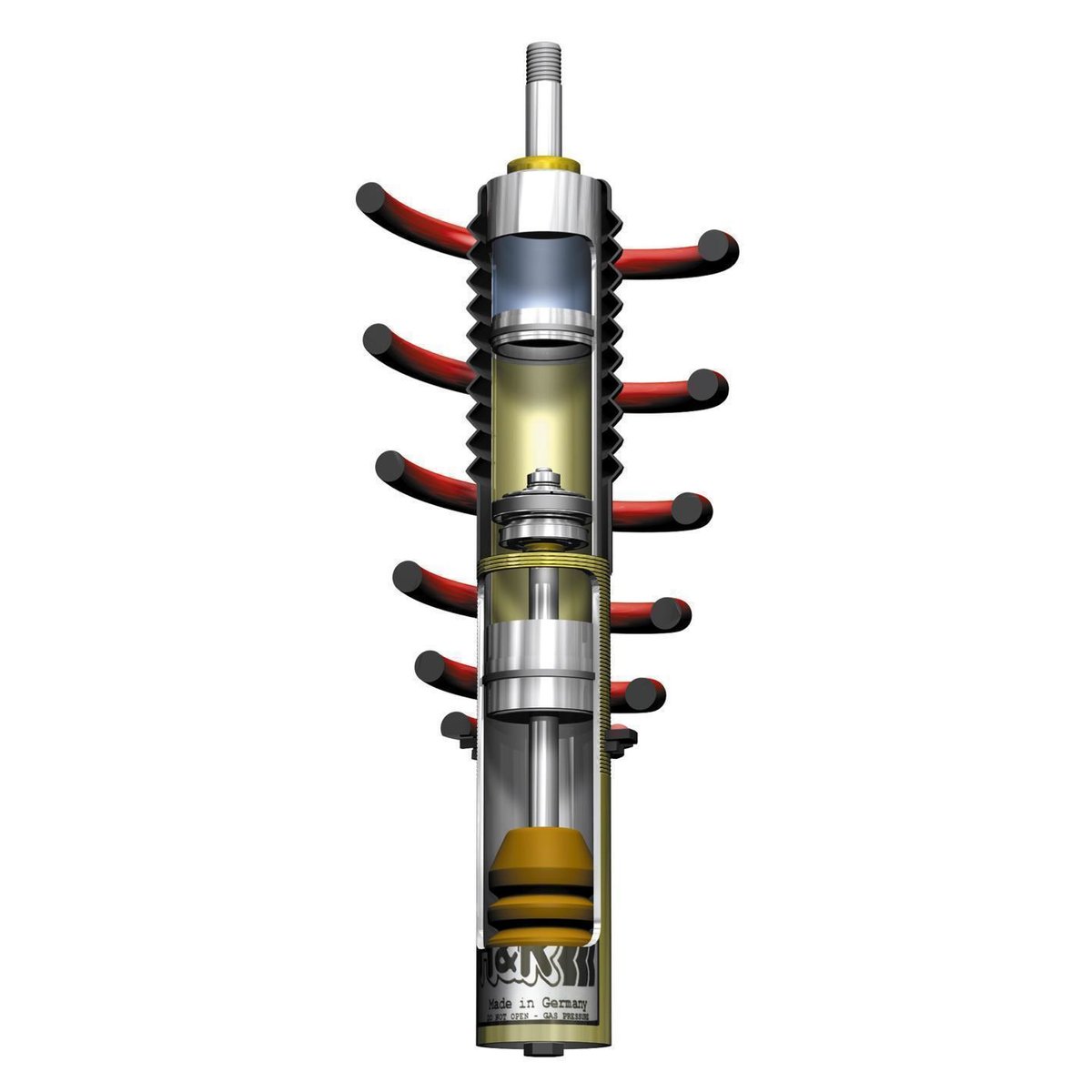 H&R Monotube coilover set 911 GT3+GT3 RS Typ 997 nur fǬr Fahrzeuge mit VA-Doppelklemmung