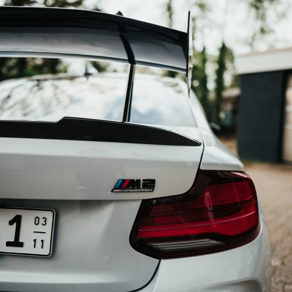 Swan Neck Wing achtervleugel BMW 2XX M2 M2C F87 F22 met TuV onderdelencertificaat